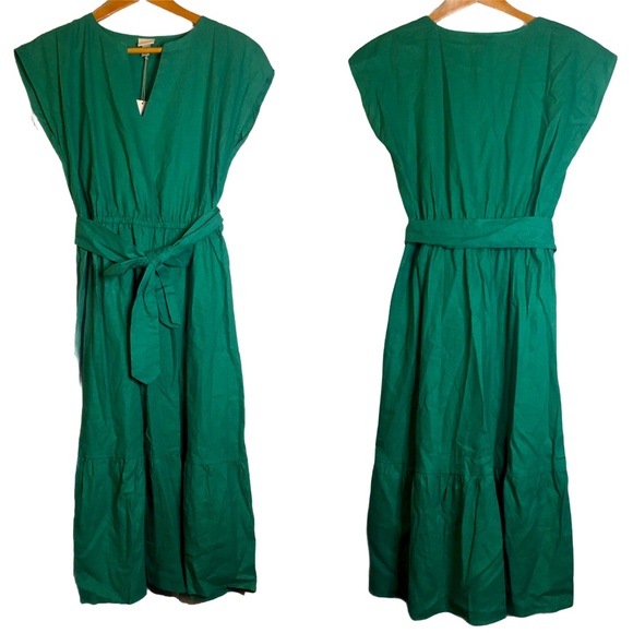 a new day Dresses & Skirts - A New Day V Neck Sleeveless Midi A Line Dress S